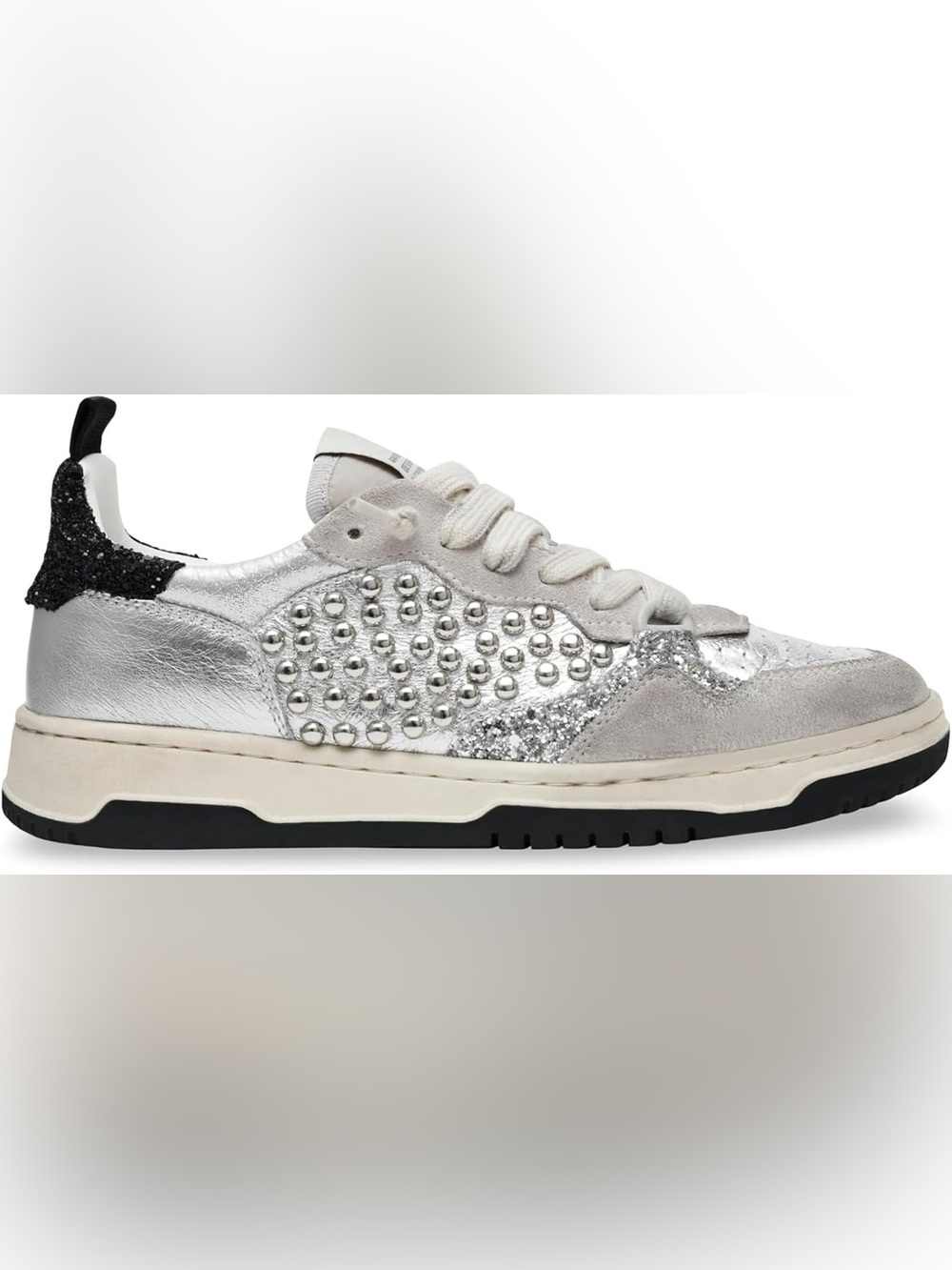 Women’s STEVE MADDEN Everlie studded glitter sneakers- Size 9.5